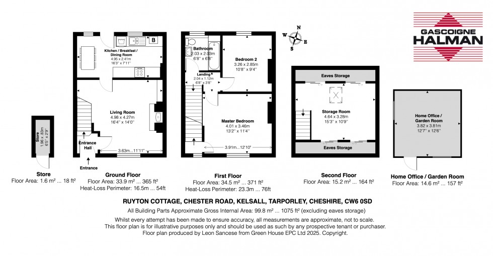 Floorplan for Chester Road, Kelsall