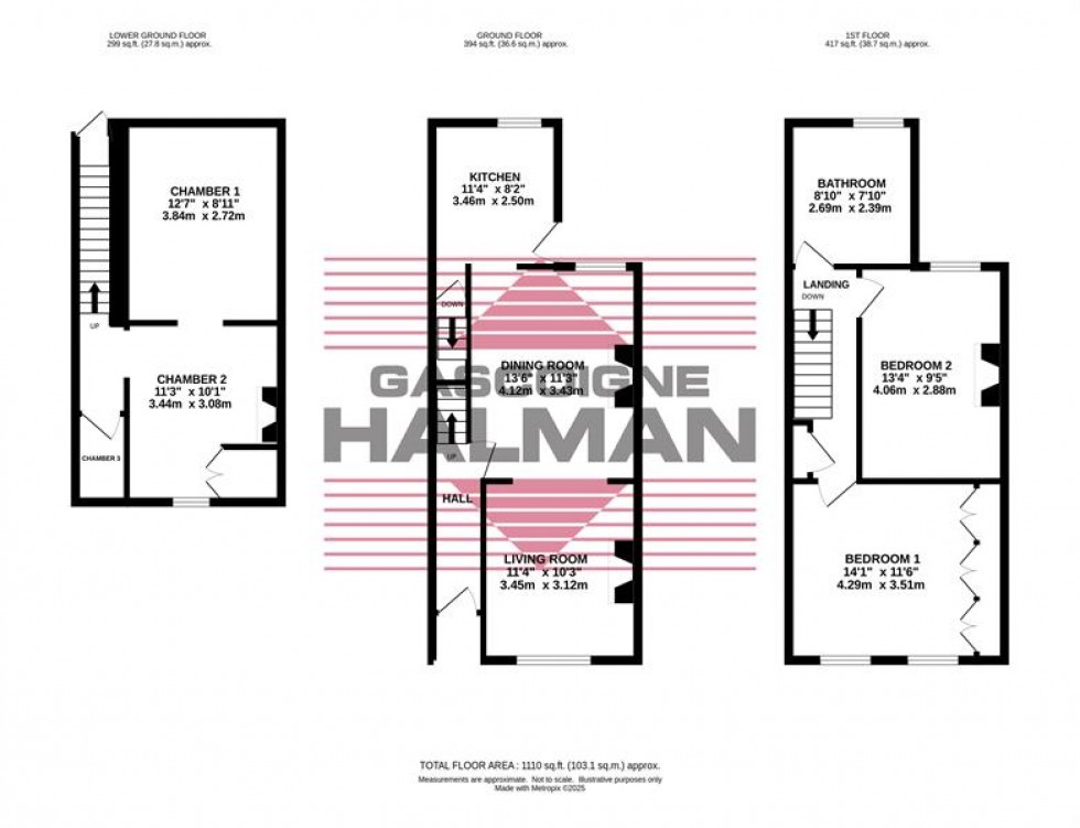 Floorplan for Countess Street, Davenport, Stockport