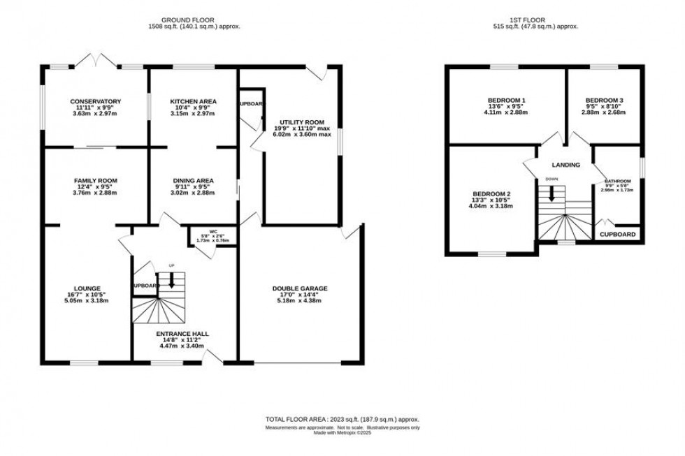 Floorplan for Wilton Crescent, Alderley Edge