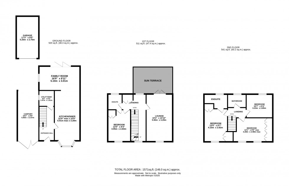 Floorplan for Partington Square, Sandymoor