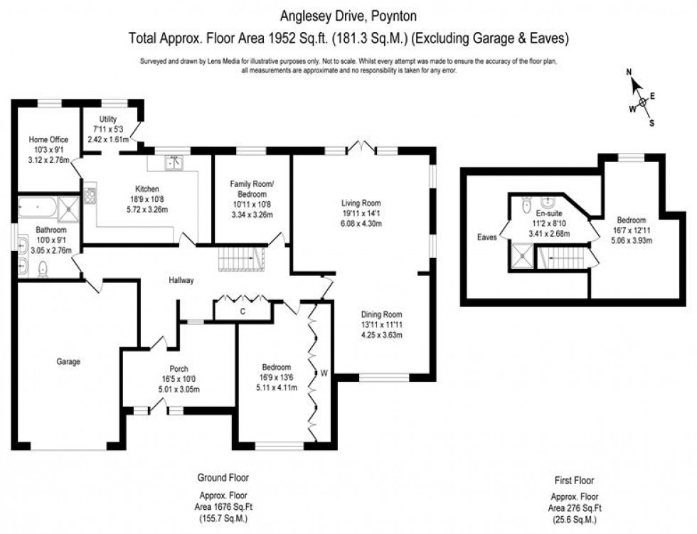 Floorplan for Anglesey Drive, Poynton