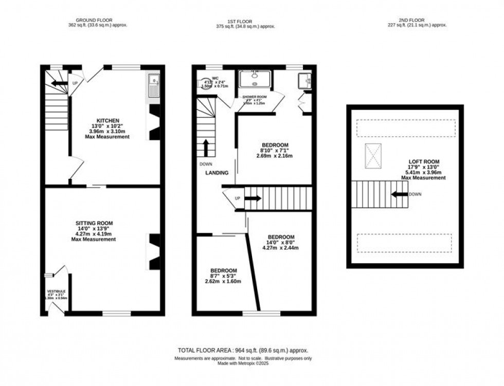 Floorplan for Buxton Road, Furness Vale, High Peak