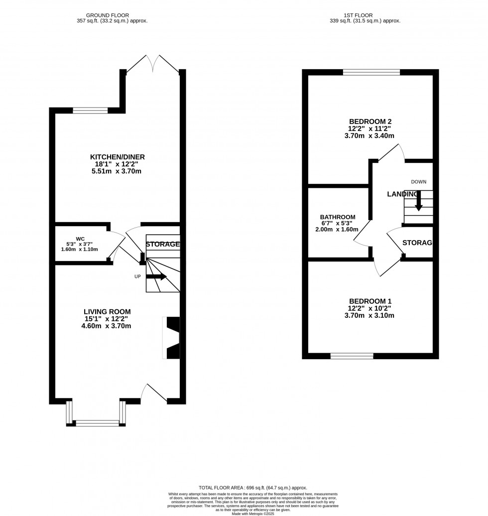 Floorplan for Rose Dale, Marple, Stockport