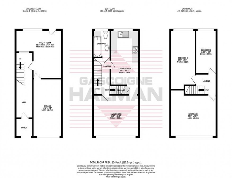 Floorplan for Chorlton Drive, Cheadle