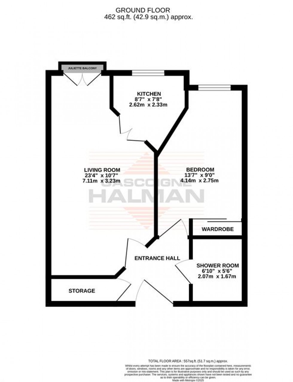 Floorplan for Whitehall Road, Sale