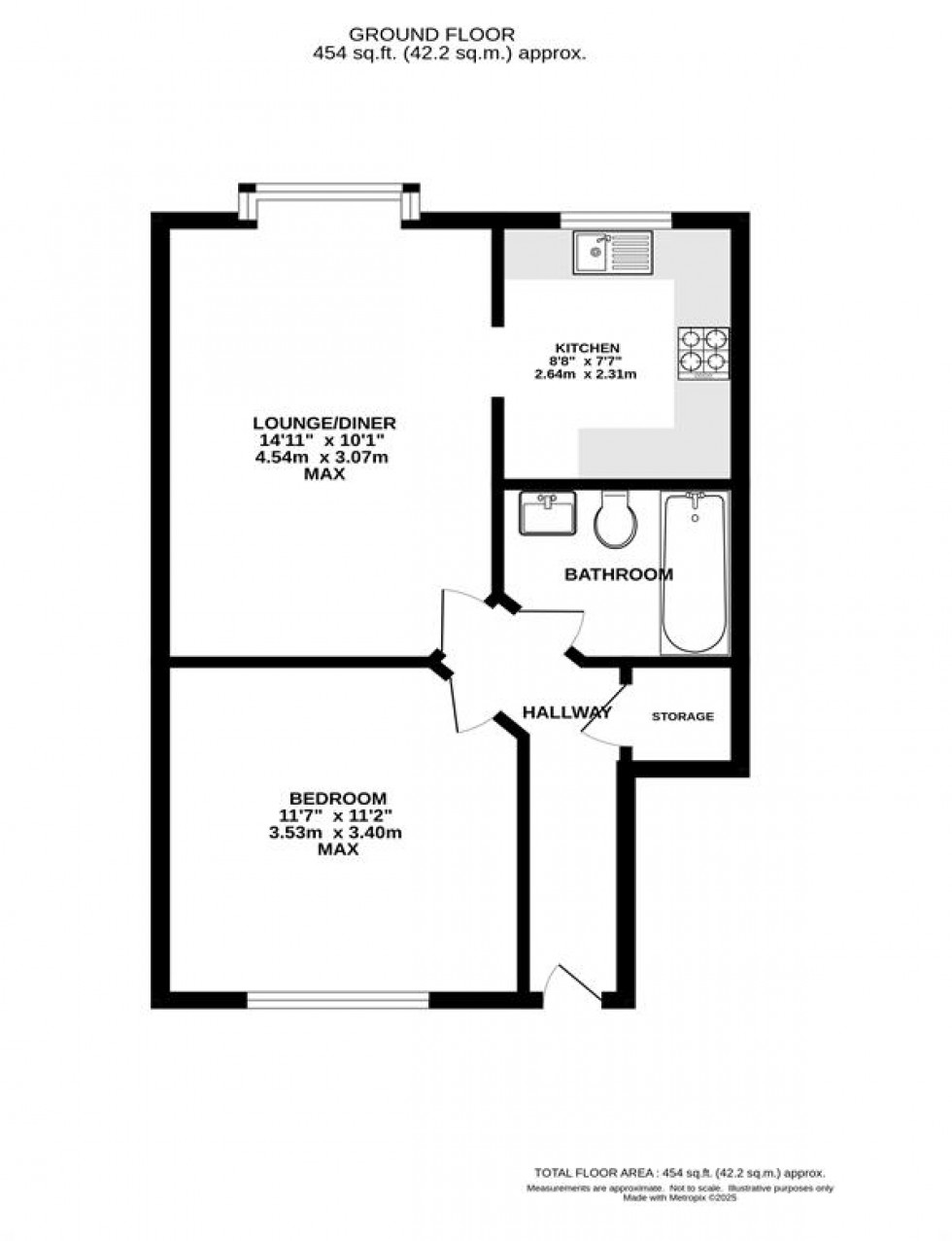 Floorplan for Swallow Court, Manchester Road, Heaton Norris