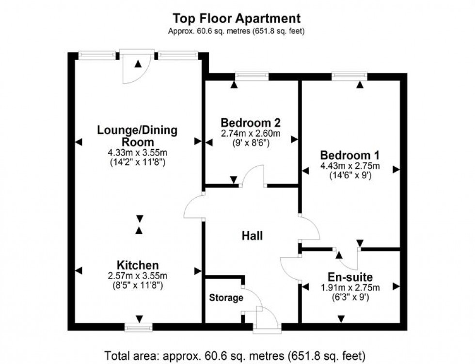 Floorplan for The Windings, Cable Drive, Helsby, Frodsham