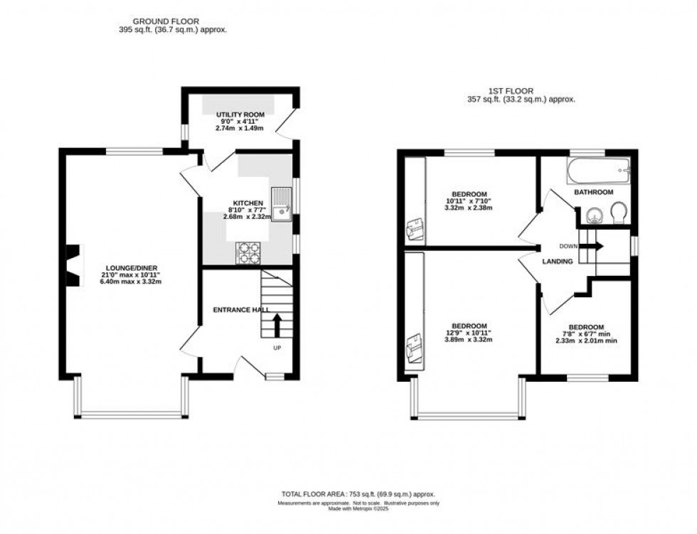 Floorplan for Sandyway Head, Buxton Road, High Peak