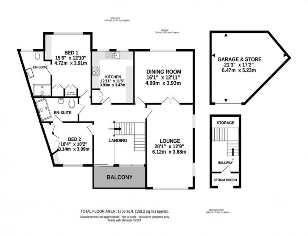 Floorplan for Delahays Drive, Hale