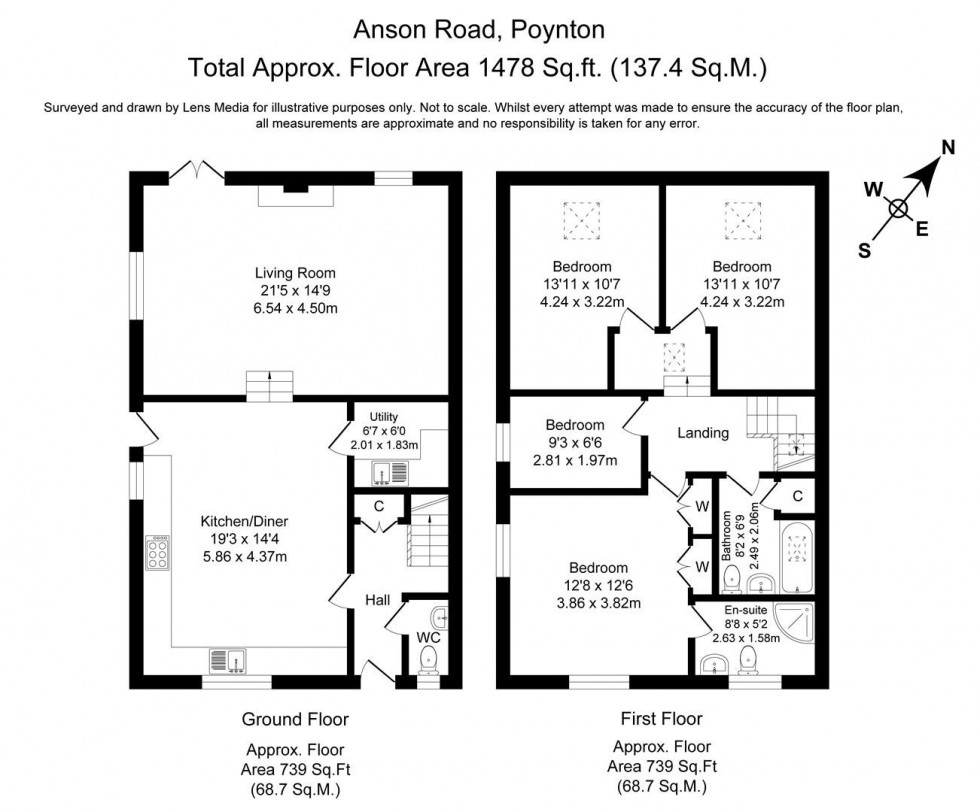 Floorplan for Woodhouse Farm Barns, Anson Road, Higher Poynton