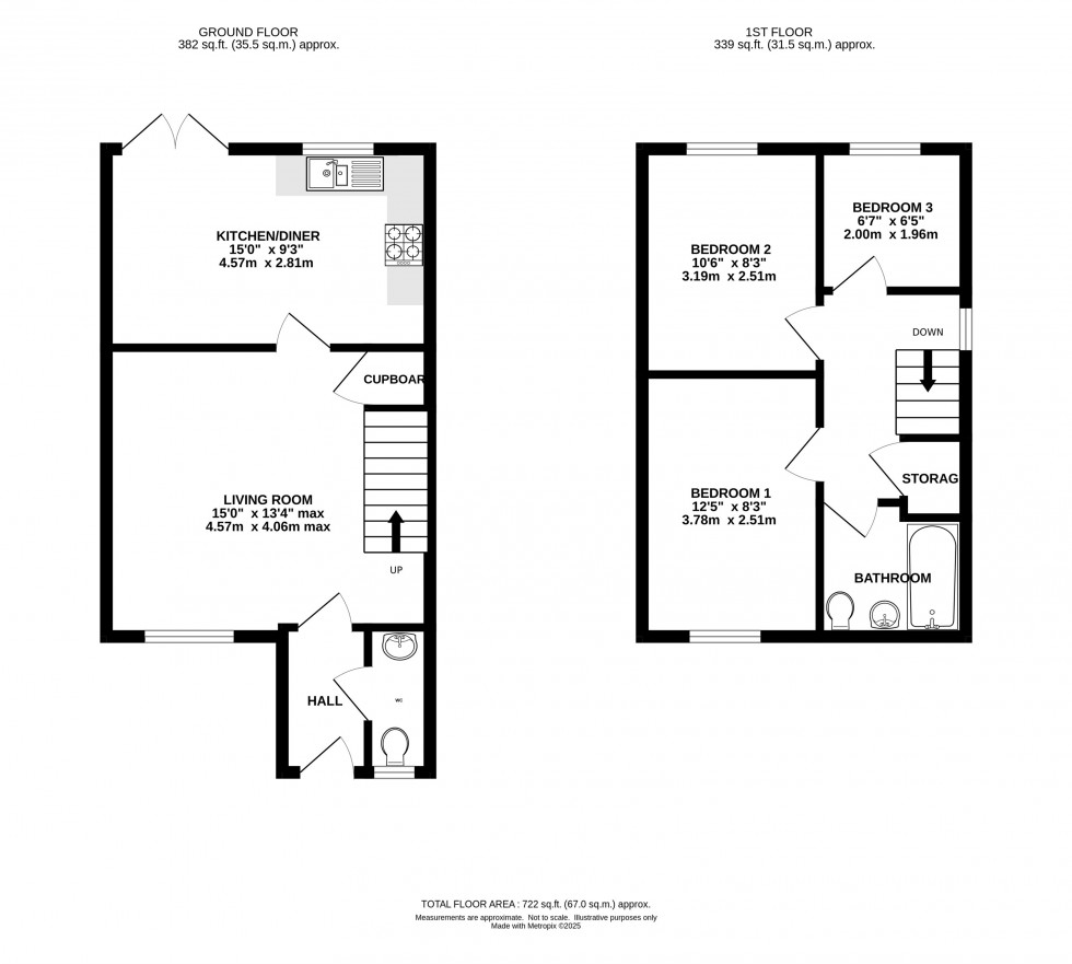 Floorplan for Severn Way, Holmes Chapel