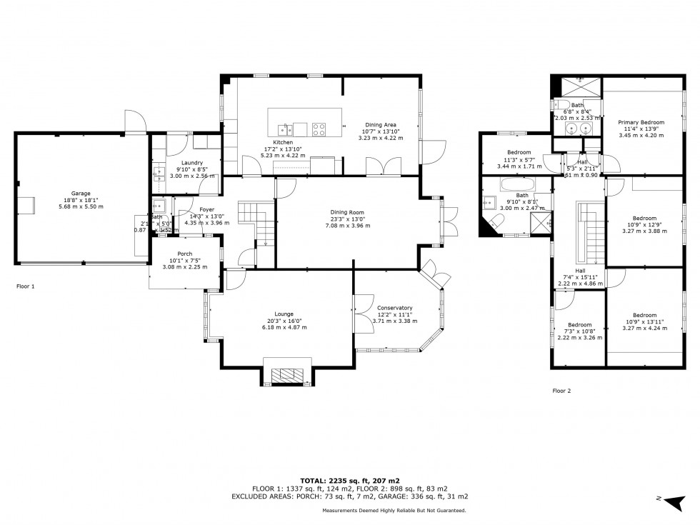 Floorplan for Rosemoor Gardens, Appleton, Warrington