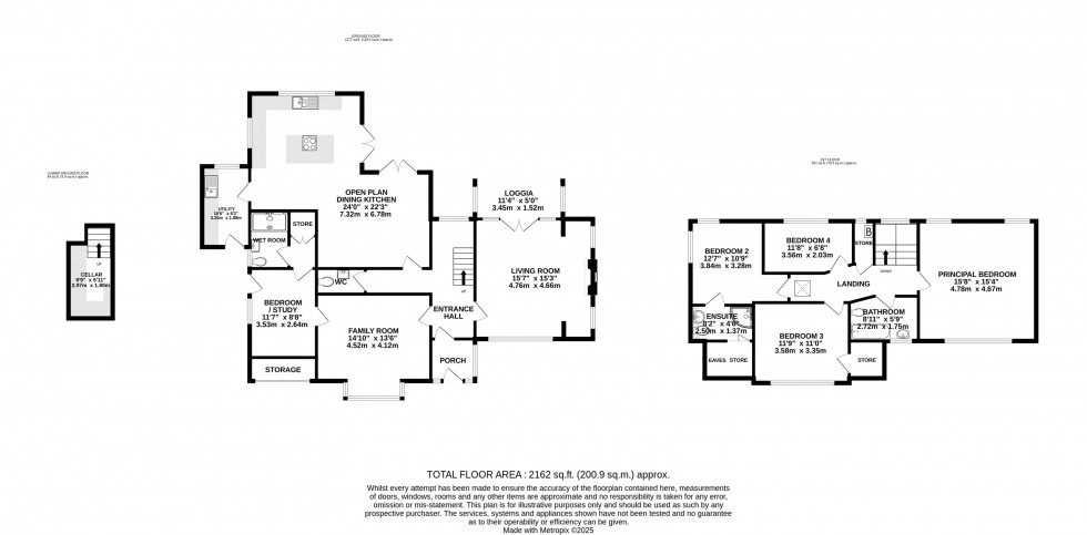 Floorplan for Broad Walk, Wilmslow