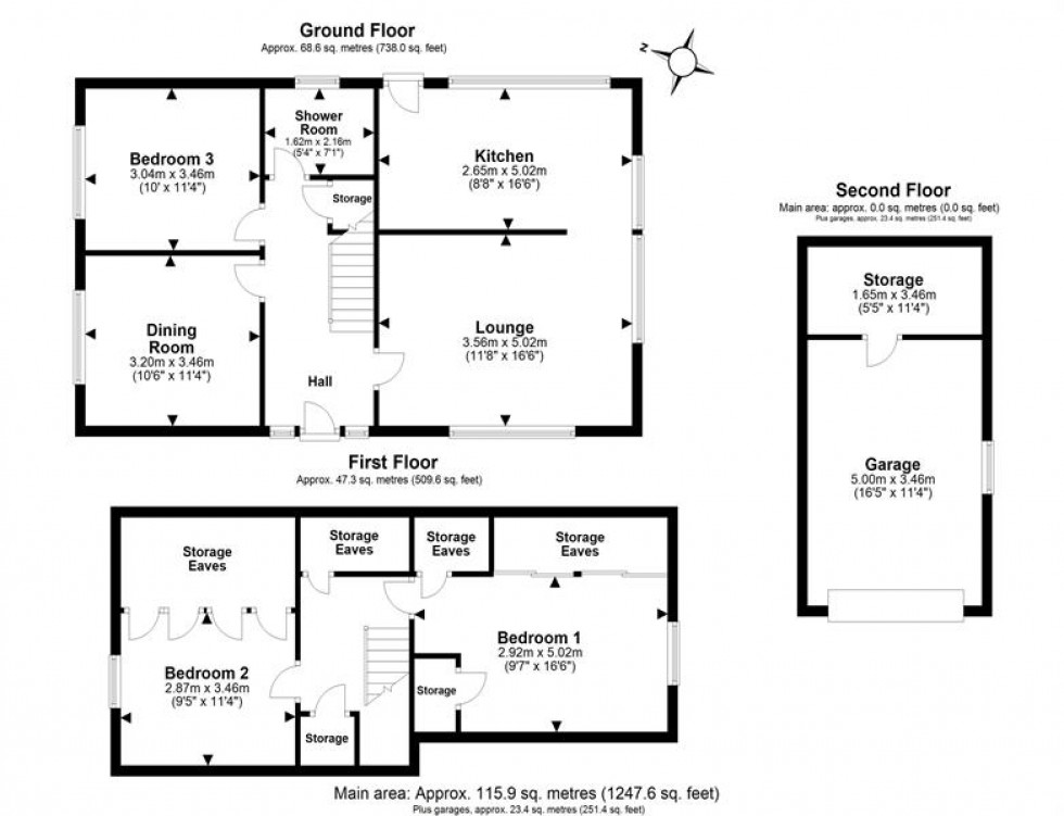 Floorplan for Coniston Drive, Frodsham