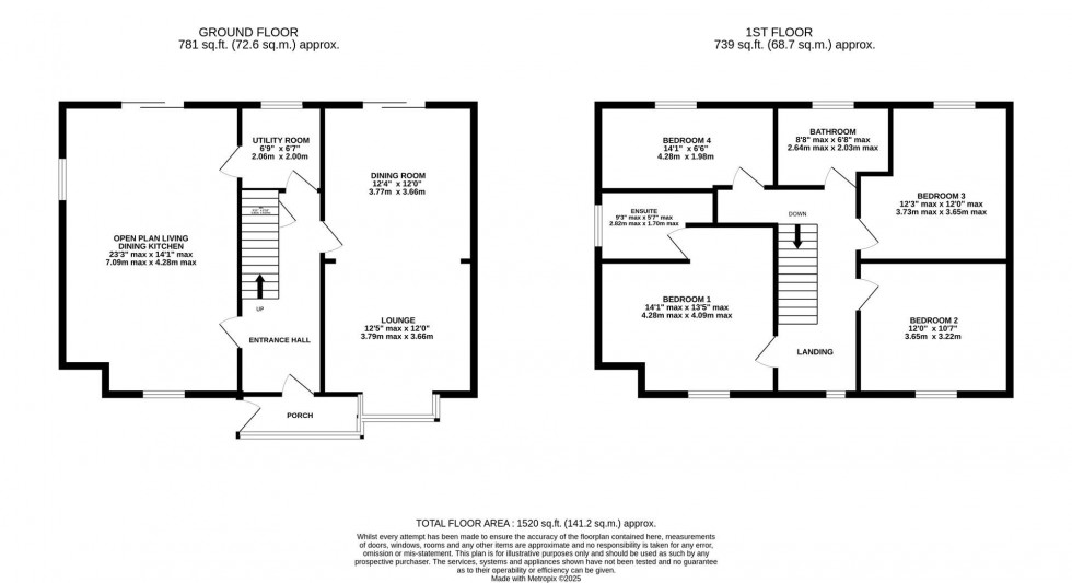 Floorplan for Oak Grove, Poynton