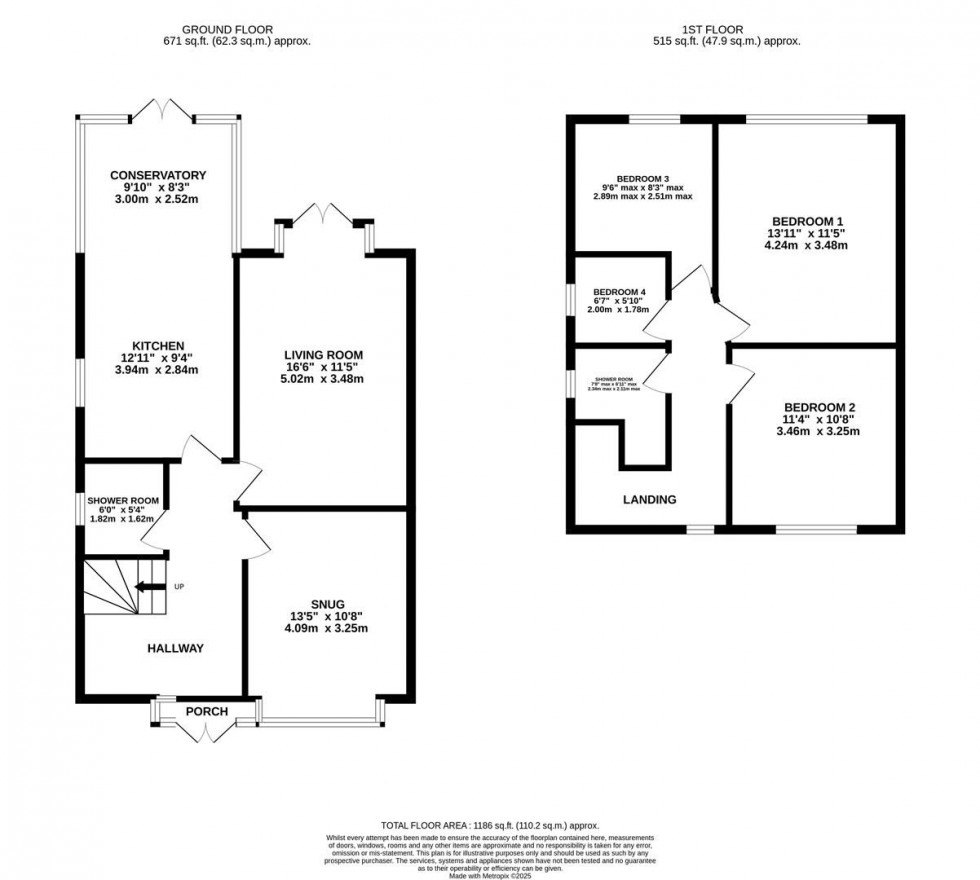 Floorplan for Chester Road, Poynton