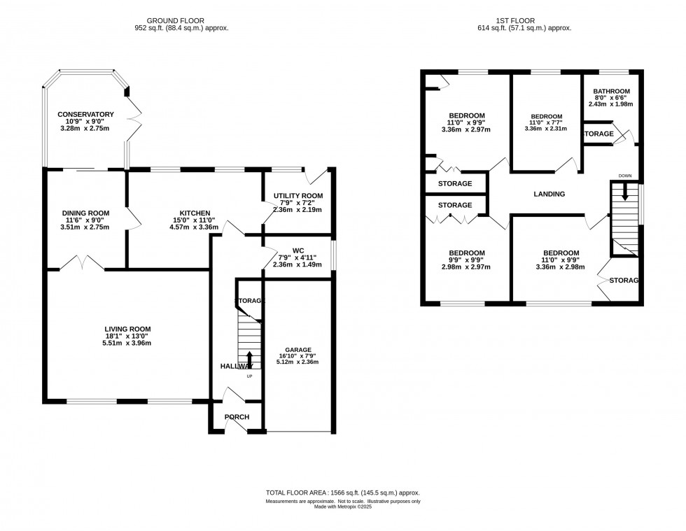 Floorplan for Leighton Drive, Marple Bridge, Stockport