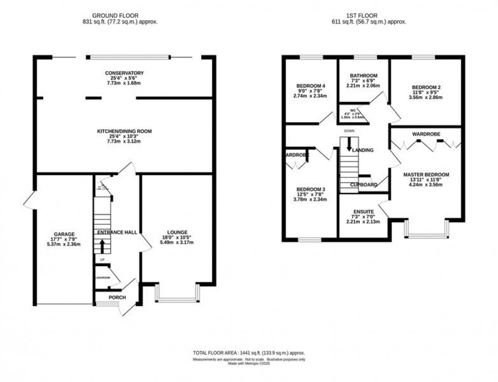 Floorplan for Freshfield Drive, Macclesfield