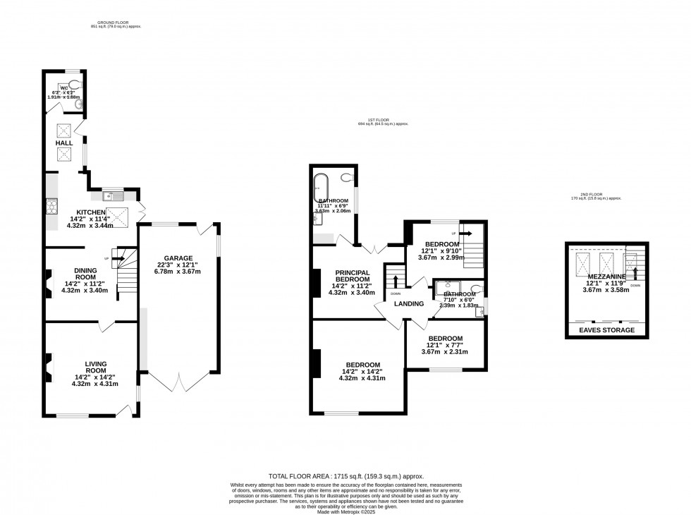 Floorplan for Bourne Street, Wilmslow