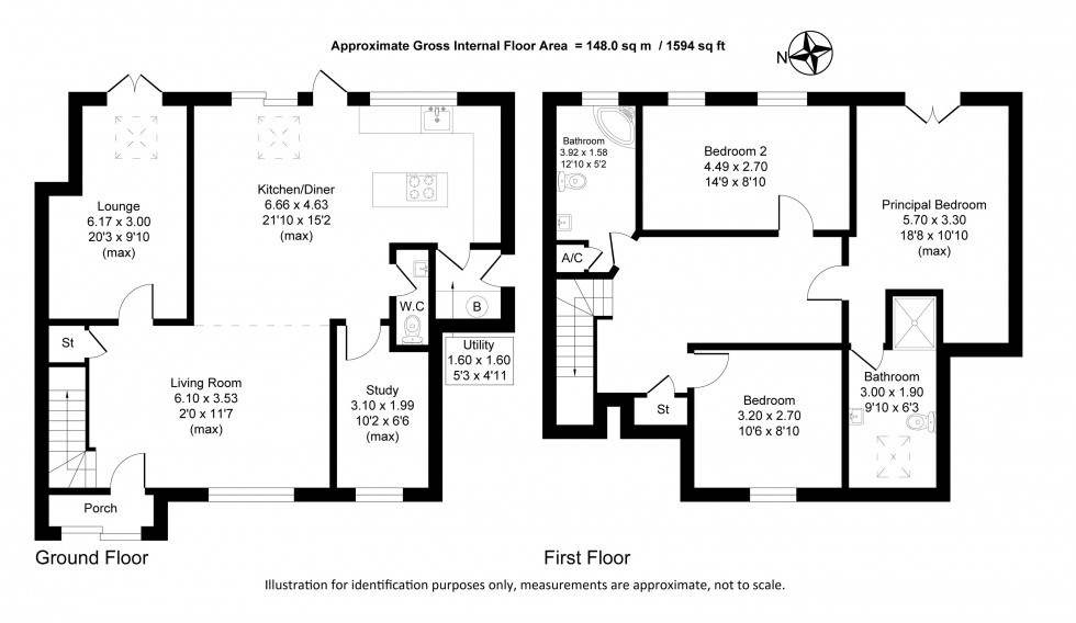 Floorplan for The Drive, Lymm