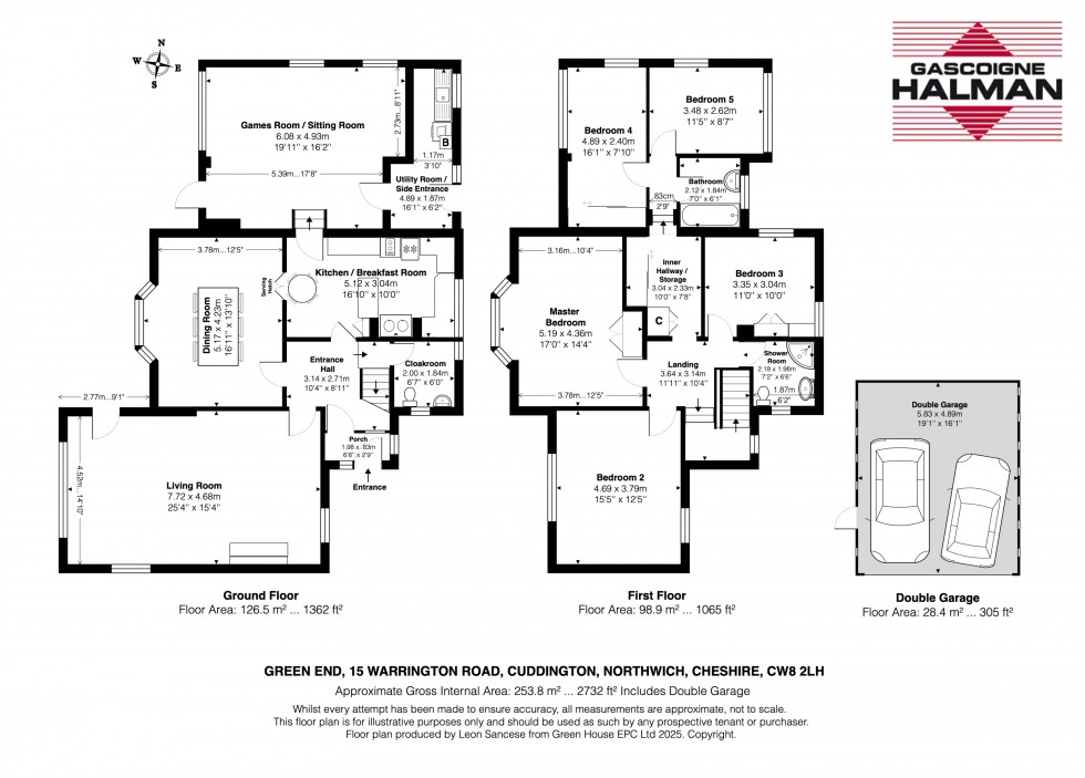 Floorplan for Warrington Road, Cuddington