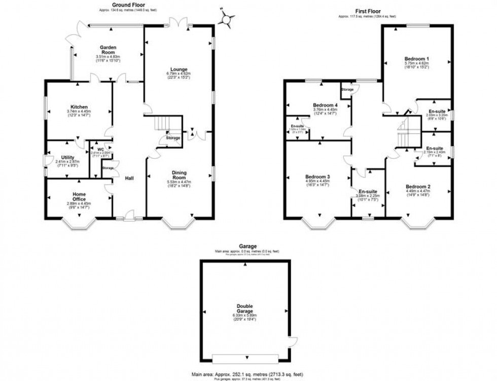 Floorplan for Foxglove Court, Frodsham