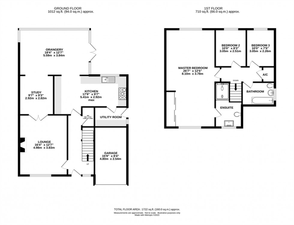 Floorplan for Blairgowrie Drive, Tytherington, Macclesfield