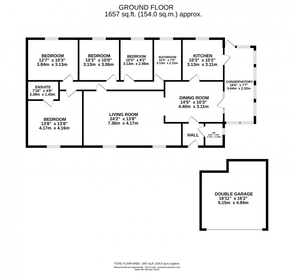 Floorplan for Poplar Way, High Lane, Stockport