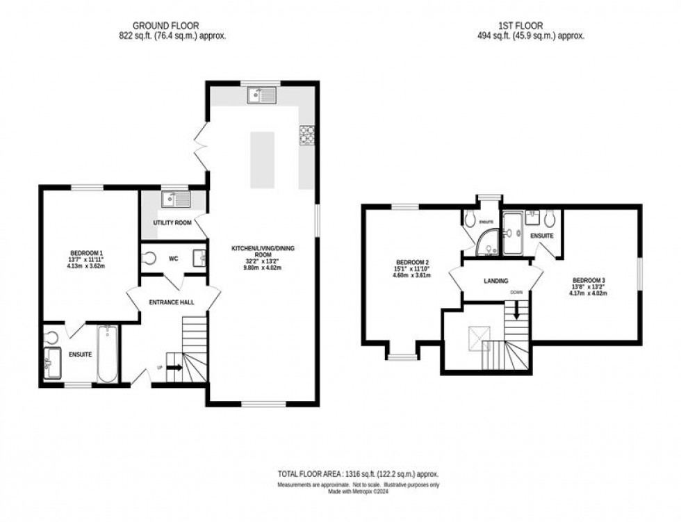 Floorplan for Mereside Close, Crewe