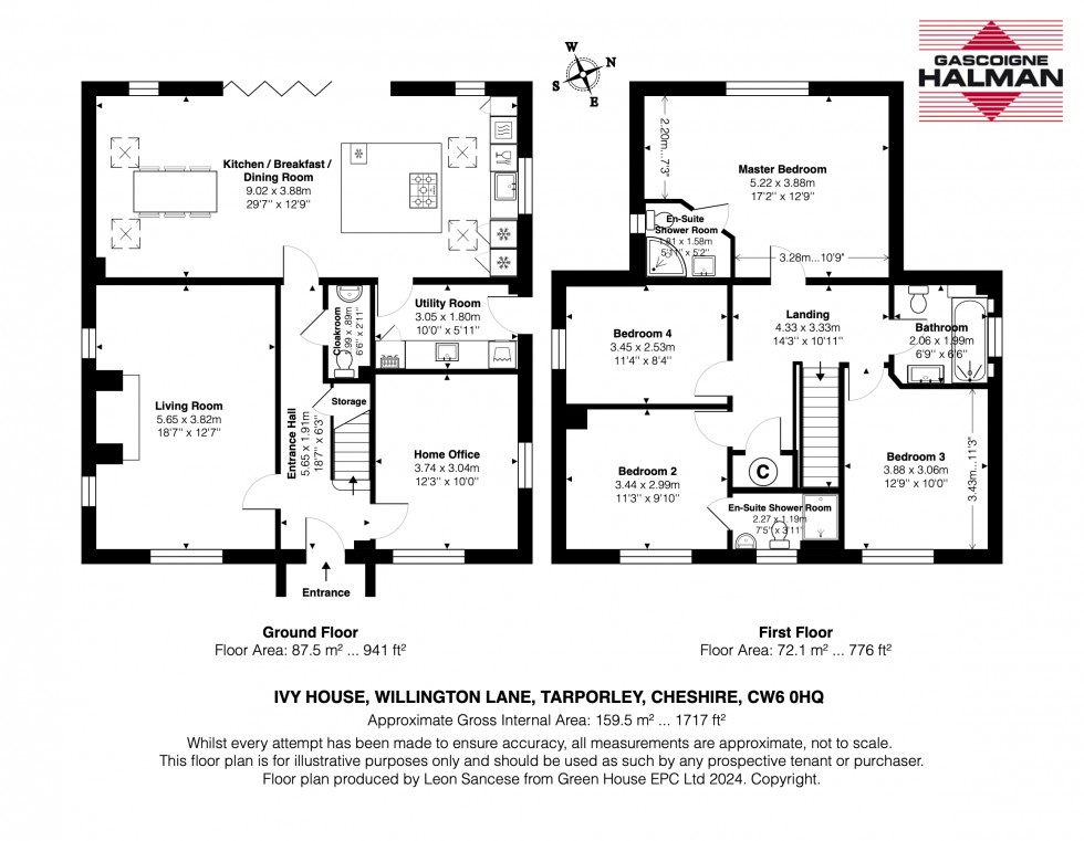 Floorplan for Willington Lane, Clotton Common, Tarporley