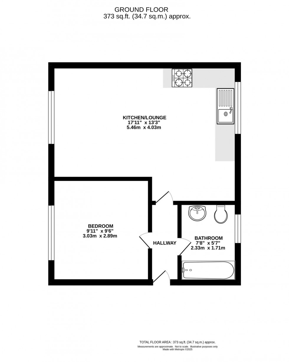 Floorplan for Langdale Avenue, Manchester