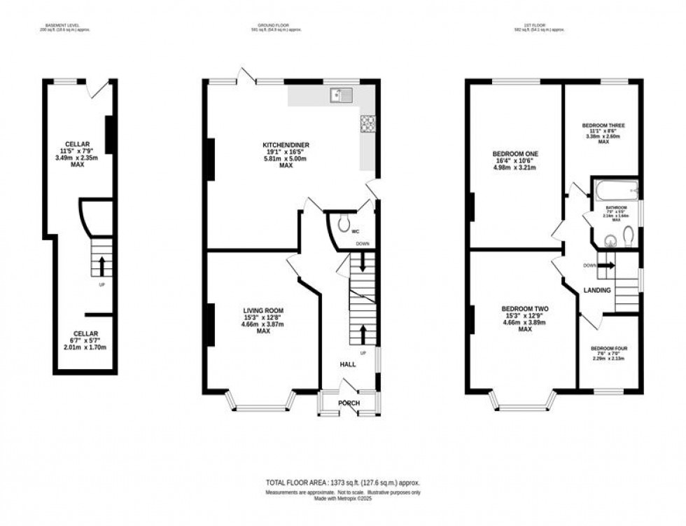 Floorplan for Brackley Road, Heaton Chapel