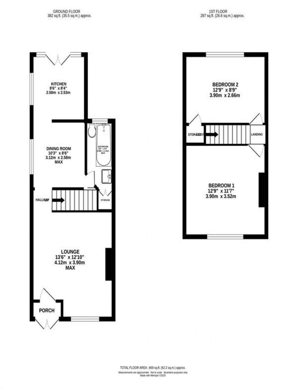 Floorplan for Eastcote Road, Reddish