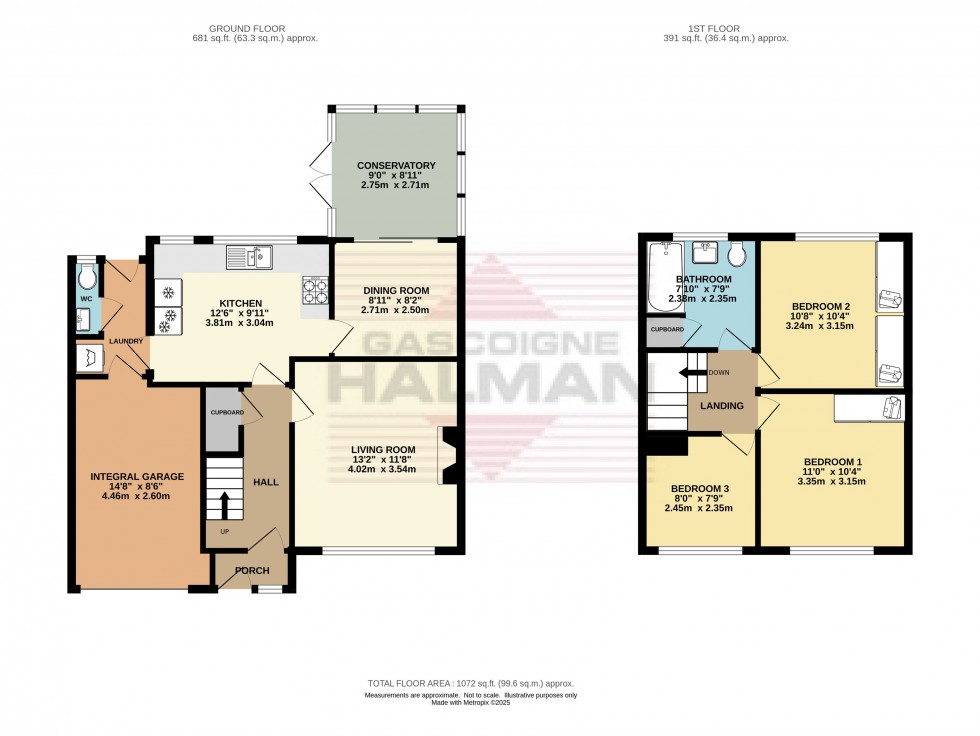 Floorplan for Tarnside Fold, Glossop