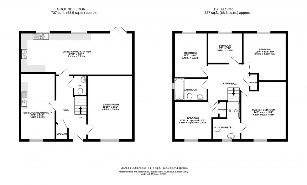 Floorplan for Cotton Field Road, Holmes Chapel