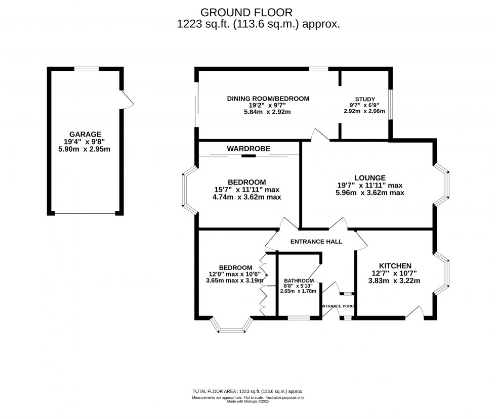 Floorplan for Menlow Close, Grappenhall, Warrington