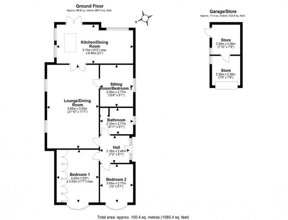 Floorplan for Cambridge Gardens, Helsby, Frodsham