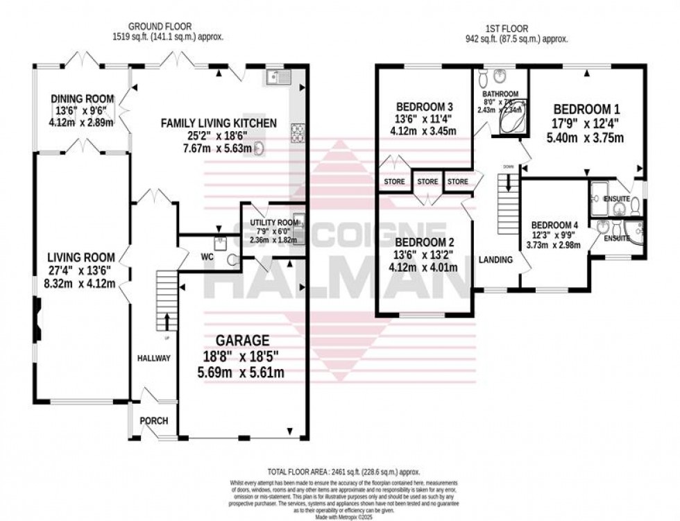 Floorplan for Daylesford Crescent, Cheadle, Stockport