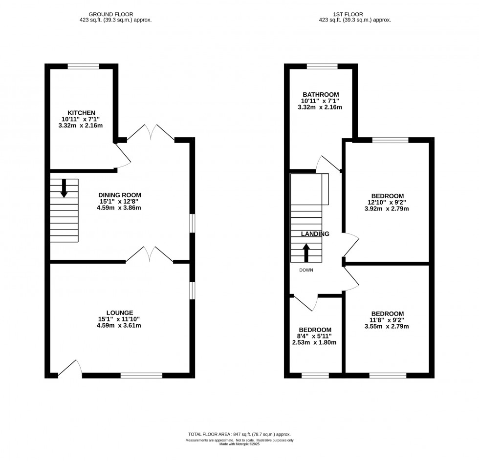 Floorplan for Compstall Road, Marple Bridge, Stockport