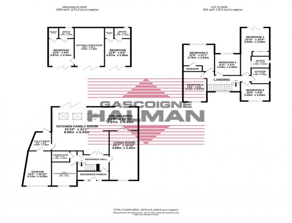 Floorplan for Northcote Road, Bramhall