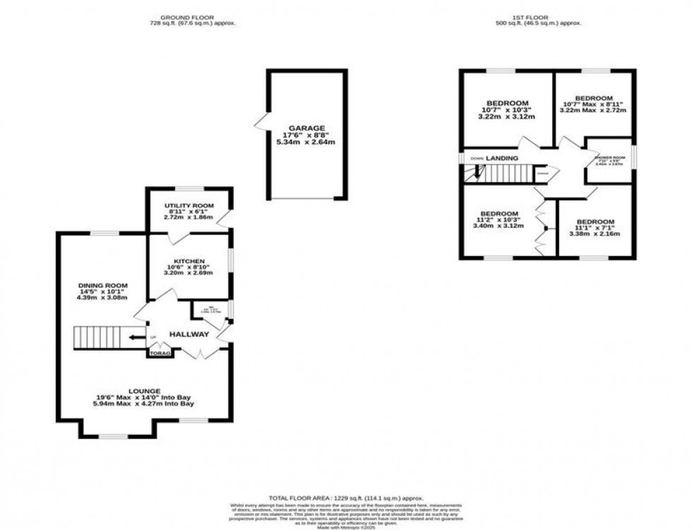 Floorplan for Grebe Close, Poynton