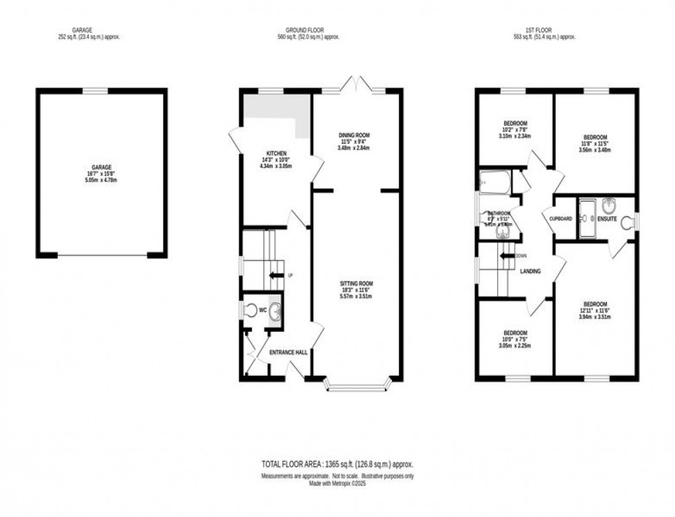 Floorplan for Hill Drive, Whaley Bridge, High Peak