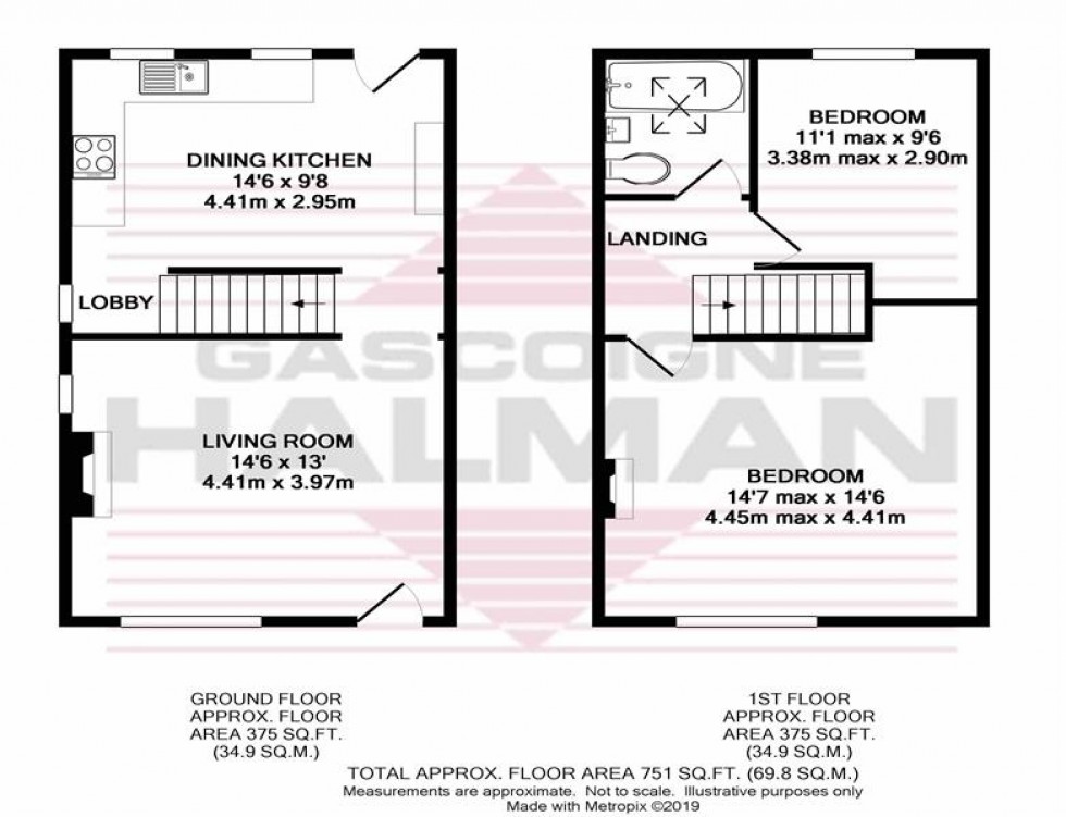 Floorplan for Bollin Walk, Wilmslow