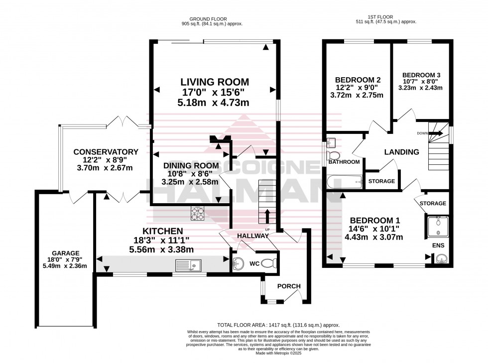 Floorplan for Grasmere Road, Gatley, Stockport