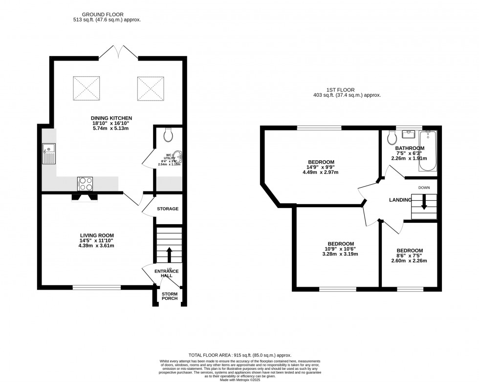 Floorplan for Lacey Green, Wilmslow