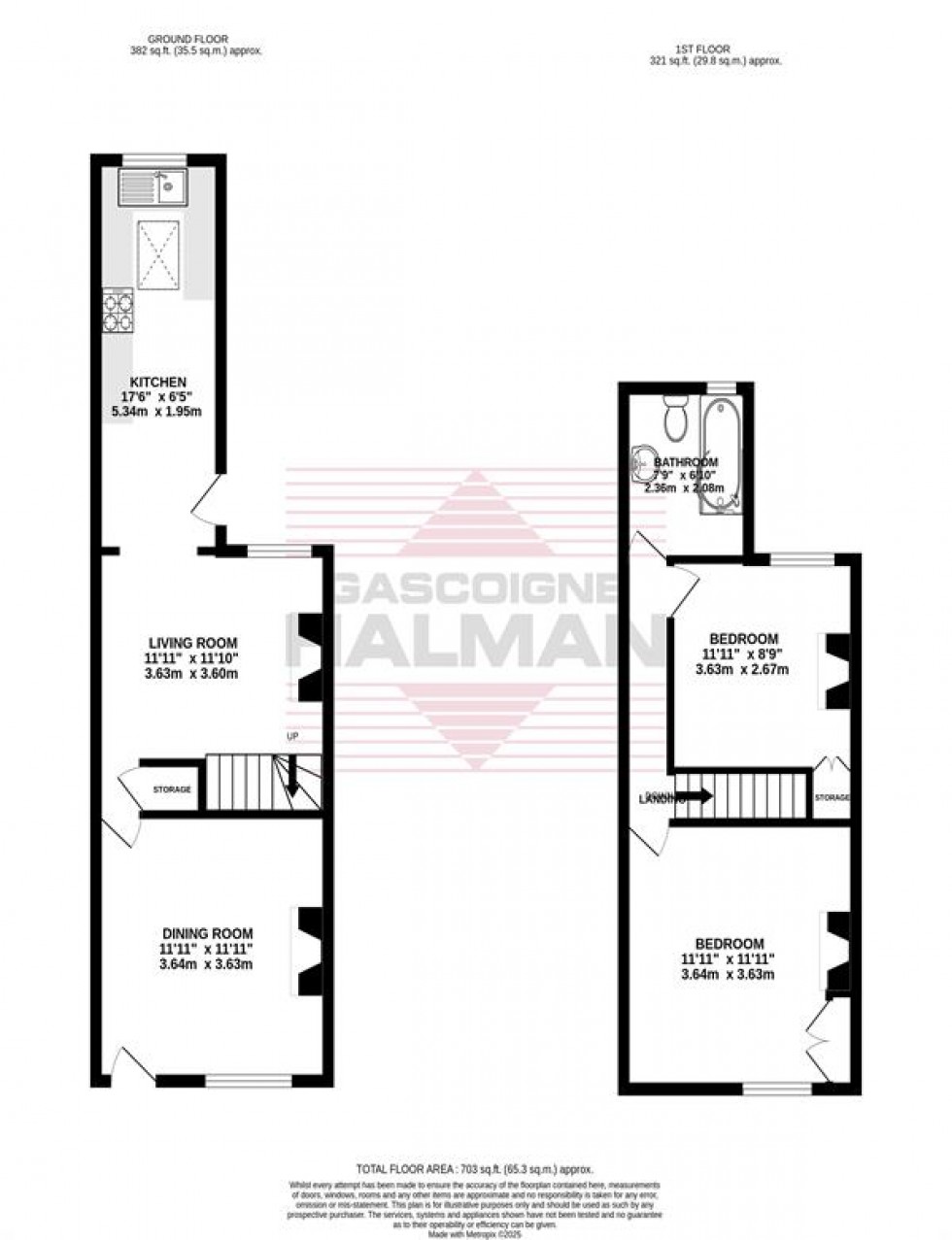 Floorplan for Jackson Street, Cheadle, Stockport