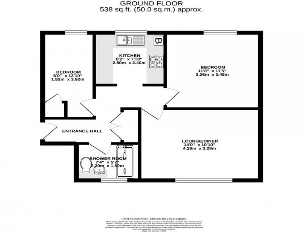 Floorplan for Fox Hill Court, Heaton Mersey