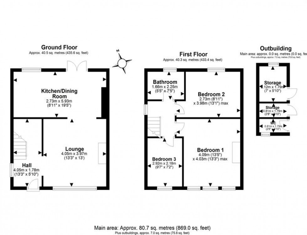 Floorplan for Weaver Crescent, Frodsham