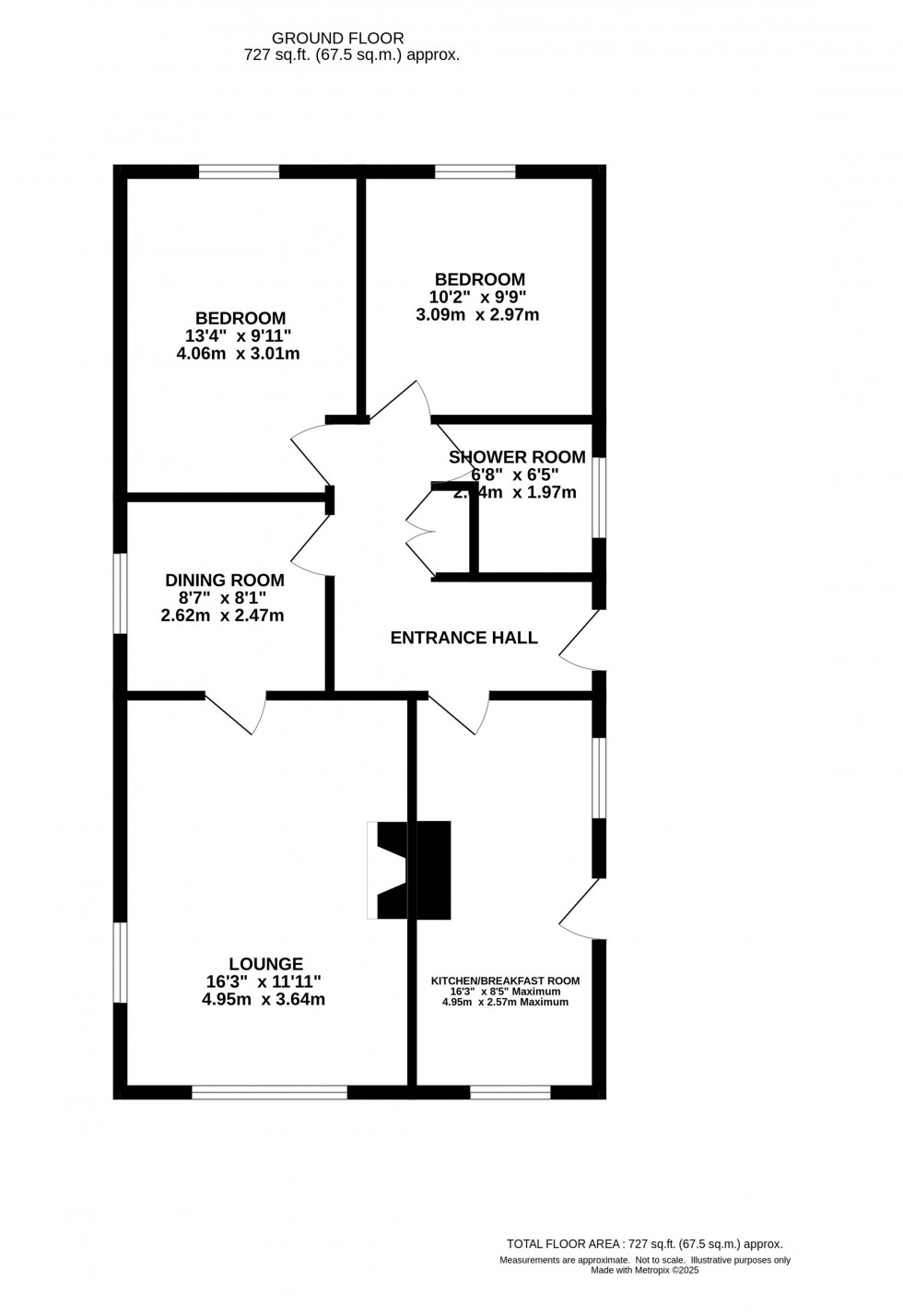 Floorplan for Beech Lane, Romiley