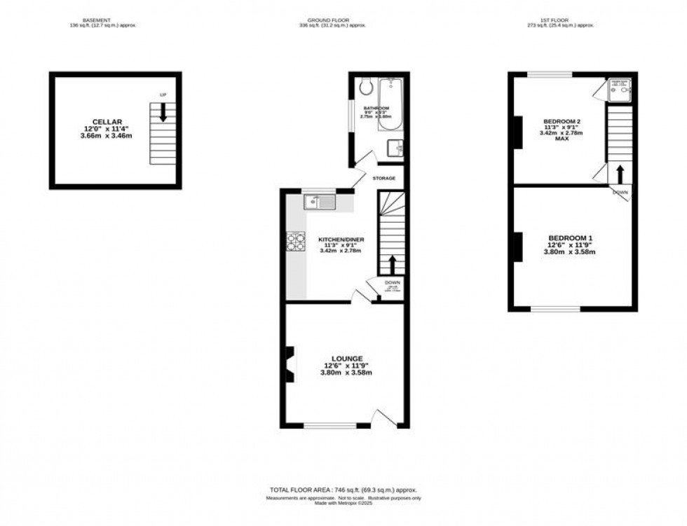 Floorplan for Dundonald Street, Stockport